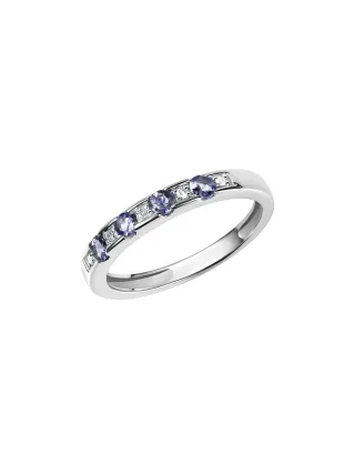 Diamonds by Ellen K. Ring Gold 333 mit Tansanit und Diamant 0,025ct.