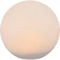 Reality Leuchten LED Solarleuchte MELO, Kugel Gartenleuchte Akku Solar, mit Erdspieß, Fernbedienung, Farbwechsel, Fernbedienung, Infrarot inkl., Memoryfunktion, LED fest integriert, Warmweiß, RGB, Solar Kugellampe, RGB Farbwechsel, Dämmerungssensor, 