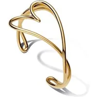 Pandora Armreif PANDORA Damenarmreif mit Herz, Essence-Kollektion, vergoldet