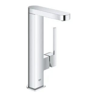 Grohe Plus Waschtischarmatur 23844003 L-Size, glatter Körper, herausziehbarer Push-Open-Ablauf, chrom