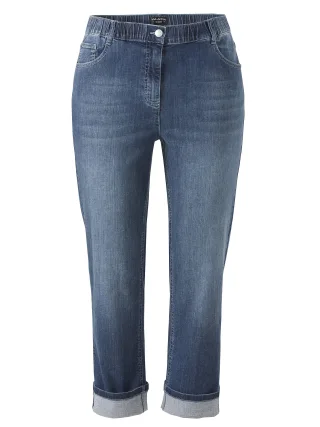 VIA APPIA DUE - Hose knöchellang 5-Pocket Jeans jeans mittelblau - Gr. - 44