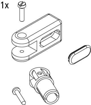 Kermi EBRA014 Set Stabilisierung Wand, weiss, 2535024 2535024