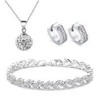 Kim Johanson Schmuckset Carina (Set, 3-tlg), mit Zirkonia, aus 925 Silber und Metall
