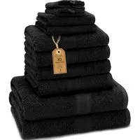 NatureMark Handtuch Set 10 tlg. Frottier Handtuch-Set, 100% Baumwolle (10-St), 4X Handtücher, 2X Duschtücher, 2X Gästetücher, 2X Waschhandschuhe