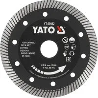 Yato Diamanttrennscheibe Diamanttrennscheibe Turbo 125x22,2mm für Feinsteinzeug