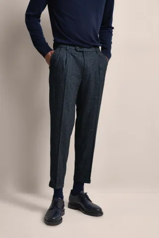 Bugatti Herren Bundfaltenhose besonders soft