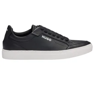 Hugo - "Futurism" Sneaker für Herren, Leder, Runder Zeh, Flach (Schwarz)