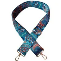 Ware aus aller Welt Schulterriemen Schultergurt für Taschen 3.8 cm breiter Taschengurt (bunt, 1-St., für Handtaschen, Umhängetaschen, Rucksäcke, Sporttaschen) Länge verstellbarer Gurt 75cm-135cm. Karabinerhaken zur Befestigung