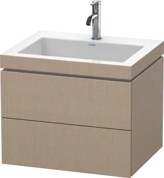 Duravit L-Cube c-bonded Set wandhängend Leinen Hochglanz 600x480x500 mm - LC6926O7575 LC6926O7575
