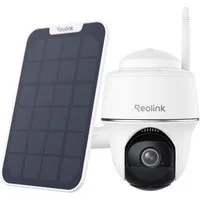 Reolink Überwachungskamera Argus Series B430 akkubetriebene 5 MP WLAN-Überwachungskamera (mit Schwenk- und Neigefunktion, Personen- und Fahrzeugerkennung, inkl. Solarpanel)