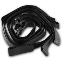 ChiliTec Klettband Klettband mit Öse, 5er Pack 50x2cm, schwarz