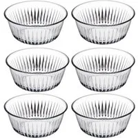 Pasabahce Schale 6er Frezya Schale 330cc Snackschale aus Glas Lebensmittelbehälter, (6-tlg)