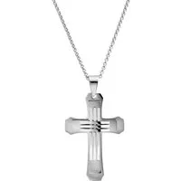 Adelia´s Kettenanhänger Anhänger – Kreuz Kreuzanhänger aus Edelstahl, Ideal zum Verschenken – schlicht und stilvoll