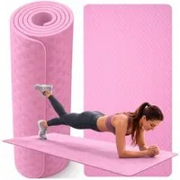 VERK GROUP Yogamatte Yoga Matte 190x90 cm 1 cm Dick Fitness, Pilates & Gymnastik Trainingsm