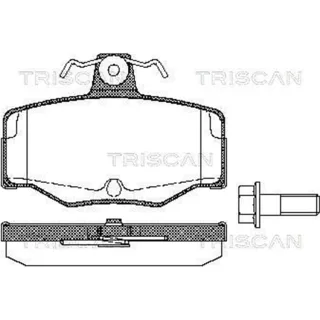 Triscan Bremsbel?ge hinten Nissan Almera N16 Primera P10 P11