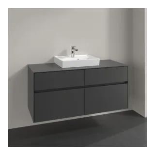 Villeroy und Boch Collaro Waschtischunterschrank C07000VR 120x54,8x50cm, Waschtisch mittig, graphite