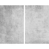 WENKO Herd-Abdeckplatte WENKO Herdabdeckplatten-Set BETON BHT 30x.80x52 cm grau