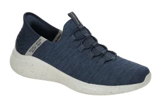 Skechers 232452 NVY Herren ULTRA FLEX 3.0 Slipper Blau Vegan Maschinen Waschbar