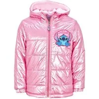 Disney Winterjacke Disney Stitch Kinder Mädchen Winterjacke Mädchen Jacke mit Kapuze Gr. 98 bis 140