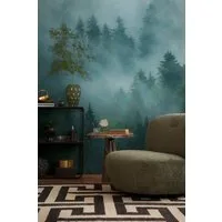 living walls Fototapete THE WALL III Landschaft Tapete Motivtapete Wald Wald, glatt, matt, (1 St), Vliestapete floral für Schlafzimmer Küche Wohnzimmer Landschaft Design