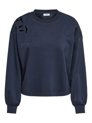 JDY - Sweater mit Schulterdetail - Jdyaura blau - Gr. - XS