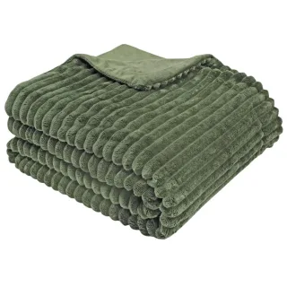 Kuscheldecke,, Olivgrün, Textil, 150x200 cm, Oeko-Tex® Standard 100, Wohntextilien, Decken, Kuscheldecken