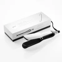 GHD Glätteisen GHD Chronos Max Glätteisen mit breiten Platten weiß Keramik, Universelle Spannung für weltweiten Einsatz