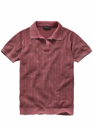 Mey & Edlich Herren Frischluft-Polo Rosa 100 % Baumwolle (bio)
