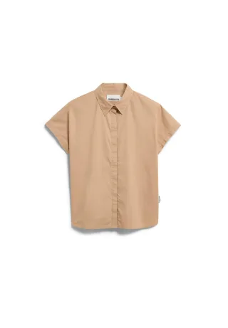 Armedangels - POPLIN LARISAANA BLOUSE true camel - Gr. - XS