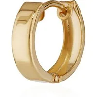 NKlaus Klappcreolen Einzel 585 Gelbgold Klappcreolen Ohrringen 12,4 X (Einzel - 1 Stück)