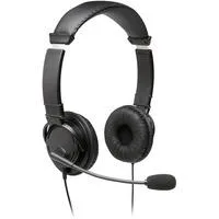 USB HiFi-Kopfhörer mit Mikrofon, Headset schwarz