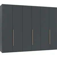 Wimex Drehtürenschrank Kleiderschrank London, in den Breiten 180cm, 225cm oder 270cm (mit verschiedenen Griffen in goldfarben, silberfarben oder schwarz) wahlweise mit Basic- oder Premium-Ausstattung erhältlich