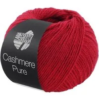 LANA GROSSA Cashmere Pure 0022 kirschrot Häkelwolle, 115 m