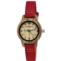 Holzwerk Quarzuhr kleine moderne Damen Holz & Leder Armband Uhr CLARA, Holz Unikate, Hochwertiges Quarzwerk, ideal auch als Geschenk