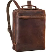 STILORD Notebook-Rucksack "Claudio" Leder Rucksack Herren & Damen Mittelgroß für 13 - 14 Zoll