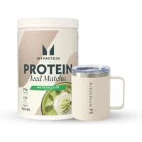 Protein Eiskaffee Bundle - 20Portionen - Natural Cream Coffee Cup - Iced Matcha