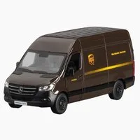 goki Spielzeug-Auto Mercedes Benz Sprinter UPS, (Set, 1-tlg., packung), mit Rückzugmotor
