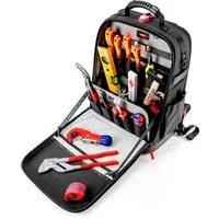 Werkzeugrucksack Modular X18 Sanitär, Werkzeug-Set schwarz, 17-teiliges Sortiment