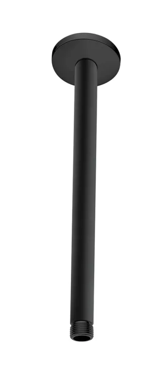 VitrA Universal Deckenarm für Duschkopf Länge 30 cm mit Anschluss G 1/2" Schwarz Matt,A4565036WTC A4565036WTC