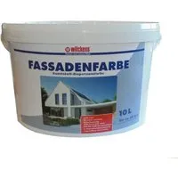 Wilckens Farben Fassadenfarbe 10 Liter für ca 60 m² Weiß Matt