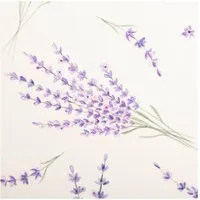 SCHÖNER LEBEN. Stoff Baumwollstoff Lavendel Popeline Meterware weiß lila, atmungsaktiv
