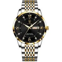 ibettertec Quarzuhr Quarzuhr, Herren-Armbanduhr, Multifunktionsuhr HerrenUhr, (Quarz Uhr mit Edelstahl Armband), Quarzuhr Multifunktionsuhr Armbanduhr, Chronograph Herrenuhr