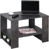 RICOO Wohnzimmertisch WM090-BG (1-St), Sofatisch mit Ablage Wohnzimmer Tisch Beistelltisch Kaffeetisch