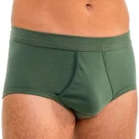 HERMKO Slip Briefs mit Eingriff,Bio-Baumwolle, breiter Weichbund, körpernah, große Größen
