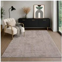 Vimoda Teppich Wohnzimmer COSTA, modern Designteppich 3D Effekt, Rechteckig, Höhe: 11 mm, premium Rechteck Muster hoch-tief Kurzflor weich, Boho Einfarbig