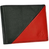 Manza Geldbörse Geldbörse Herren Portemonnaie Echt Leder Börse Geldbeutel RFID, Hochwertiges Nappa Leder, Viele Fächer, RFID- Schutz, zweifarbig