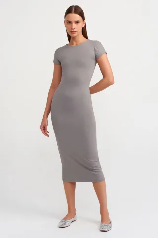 Damen Bodycon Midi Kleid