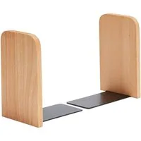 TUWENA Buchstütze 2 Stück (1 Paar) Buchstützen Holz, Buchenholz Bücherhalter, DVD Regal (2 St), Desktop-Organizer, Bücherhalter für Schule, Büro und Zuhause Desktop
