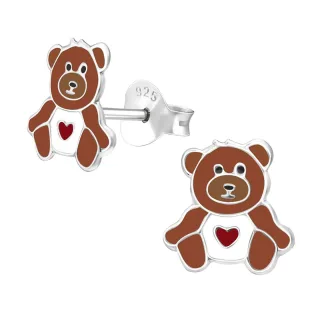 Teddyb?r Ohrringe aus 925 Silber