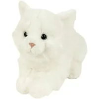 Teddys Rothenburg Kuscheltier Katze Wolke 30 cm liegend weiß Plüschkatze